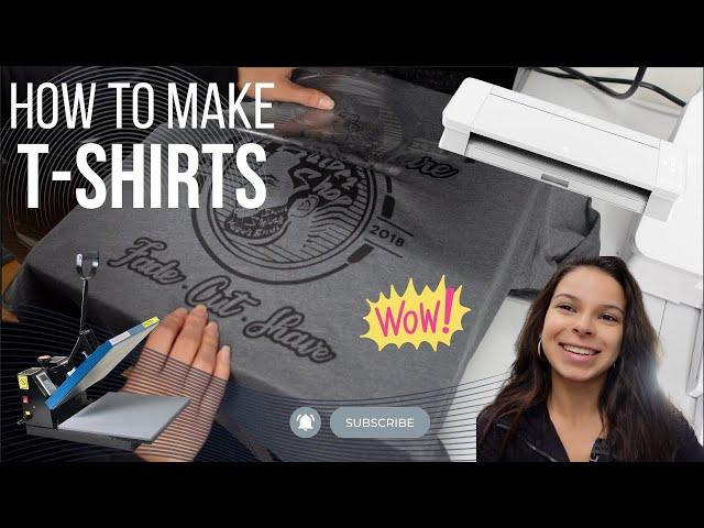 HOW TO MAKE T-SHIRTS with Silhouette Cameo 4 and Fancier Studio Heat Press