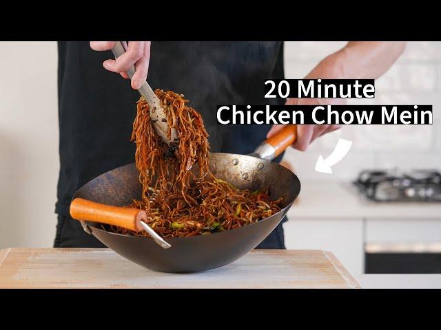 Chicken Chow Mein Ready in Only 20 Minutes