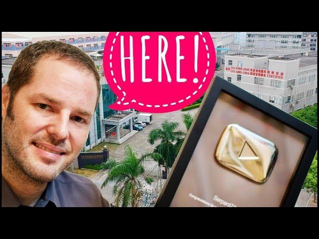 YouTube Play Button is MADE in CHINA - I went to find out where!