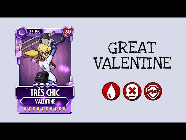 TRÈS CHIC Valentine showcase, skullgirls mobile