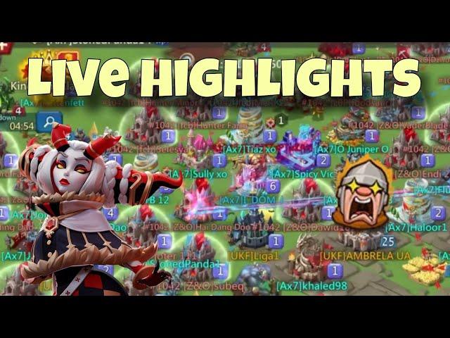 Lords Mobile - Best highlights from KVK LIVE. Rescuied myself after mistake...