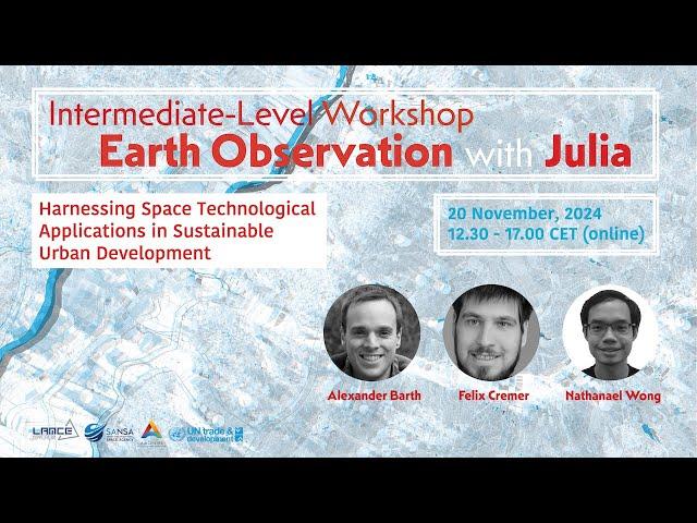 Intermediate-Level Workshop on Earth Observation with Julia