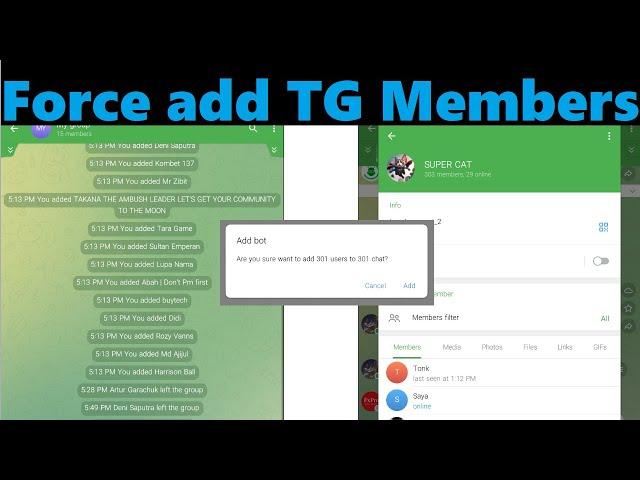 How to add real members to your telegram group in bulk | FREE!