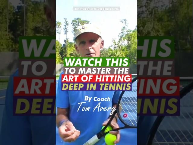 Master the art of hitting deep in tennis #sports #tennis #shorts #youtubeshorts