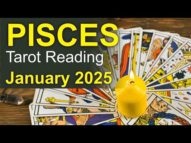 PISCES TAROT READING "SUDDEN HAPPY CHANGE: TAKING YOUR LIFE TO THE NEXT LEVEL!" January 2025 #tarot