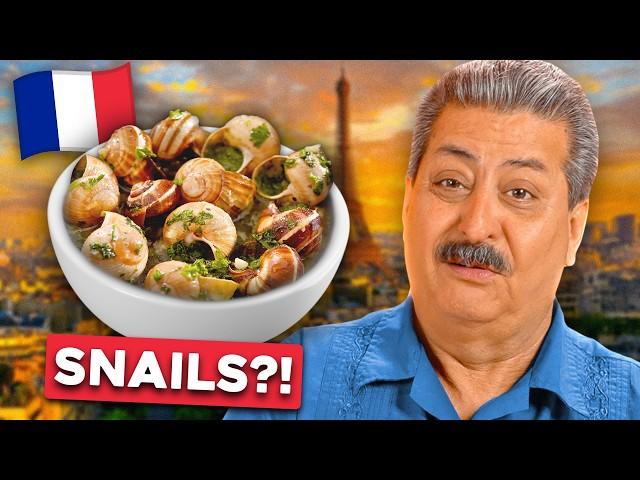 Mexican Dads TRY ESCARGOT! (French Food)