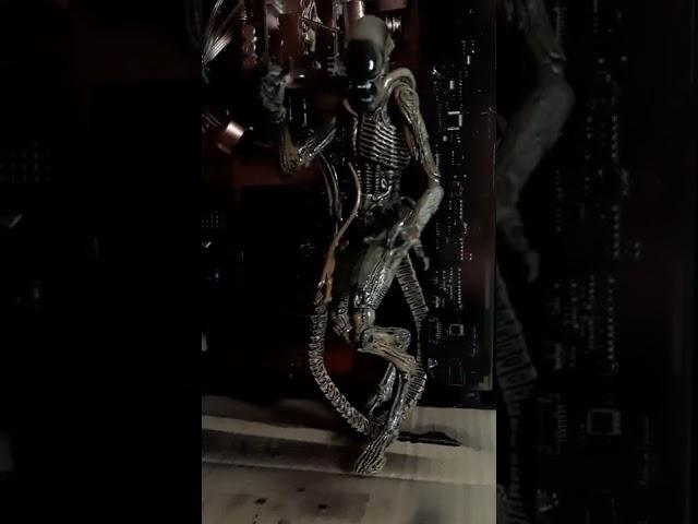 Alien 3 Diorama made from an old TV (NECA Dog Alien figure) - Part 1