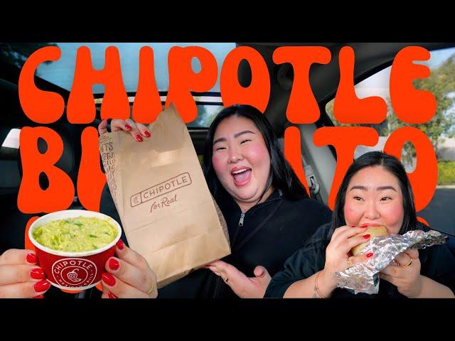 "BIG" CHIPOTLE BURRITO MUKBANG 먹방 EATING SHOW! | MONDAY MUNCHIES