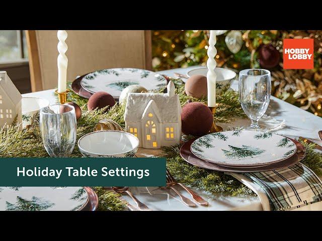 Holiday Table Settings | Christmas | Hobby Lobby®