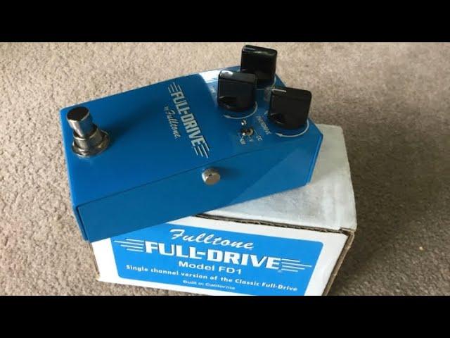 Fulltone Full Drive 1 Overdrive Guitar Pedal (like and subscribe honest review)