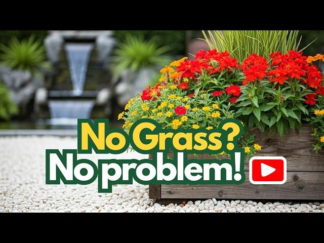 ▶️ DIY Backyard Oasis : No Grass Landscape Design 