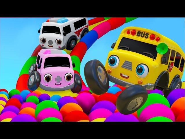 Playground Song | Color Balls & Sing a Song! | Nursery Rhymes & Kids Songs - Baby Car Songs TV