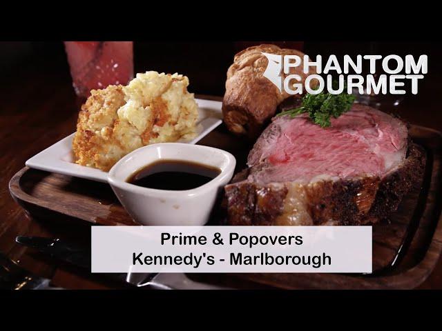 Prime Rib & Popovers at Kennedy's in Marlborough