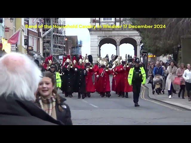 Band of the Household Cavalry in Windsor 17 December 2024