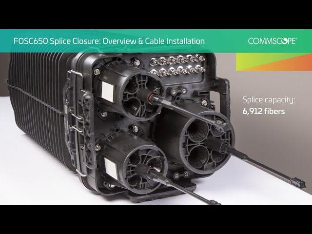 FOSC650 Splice Closure: Overview & Cable Installation