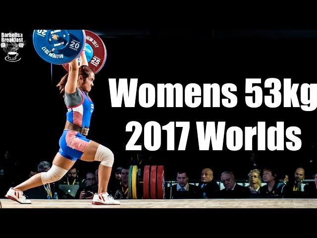 Womens 53kg A session 2017 weightlifting world championship