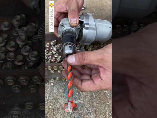 How to convert an angle grinder into a drill