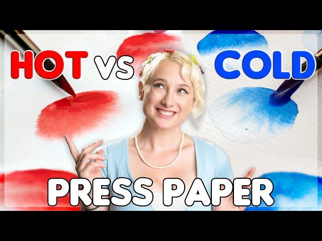 Hot Press Vs Cold Press Watercolour Paper Whats the Difference? Which is best?