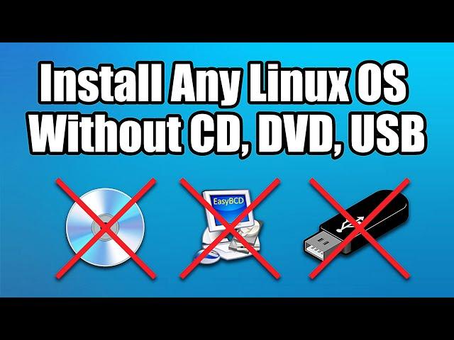 How to install Linux without CD or USB