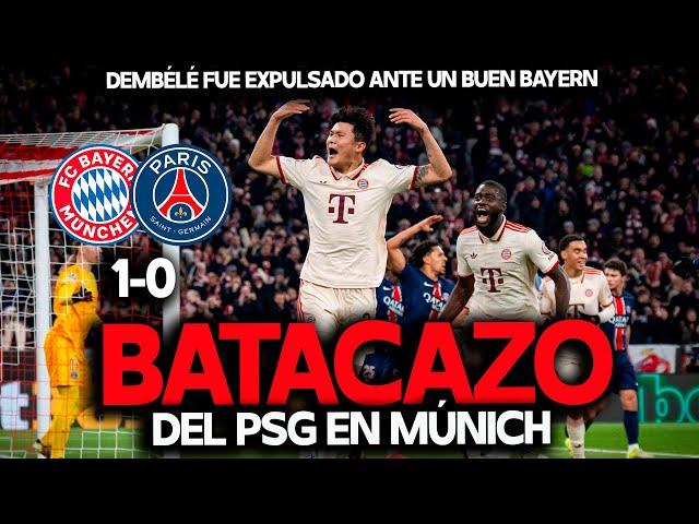 EL PSG DE LUIS ENRIQUE VUELVE A CAER ANTE EL BAYERN Y SE COMPLICA LA CHAMPIONS. DEMBÉLÉ EXPULSADO