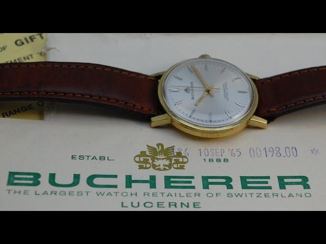 1965 Bucherer Chronometer men's vintage watch with papers