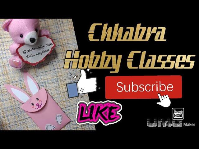 Bunny  Bag with Chhabra Hobby Classes ||Paper Craft ||Easy to make||craft ideas