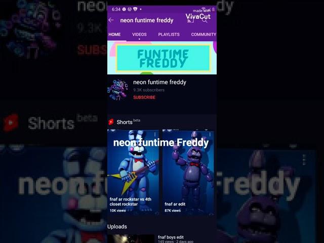 for neon funtime Freddy