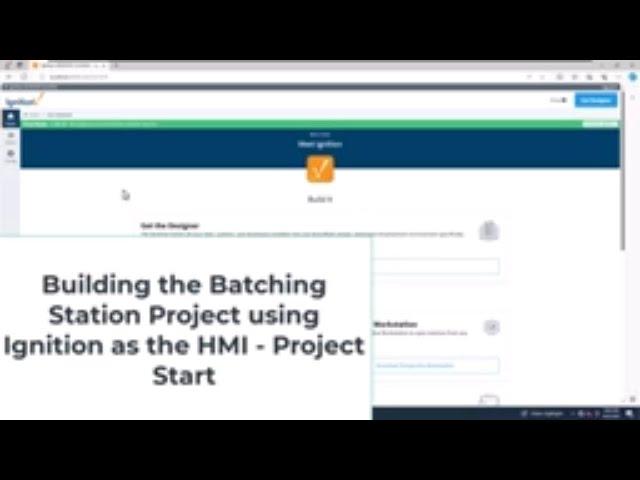 Building the Batching Station Project using Ignition