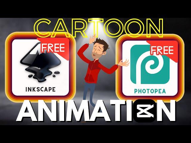 Characters & Sceneries from Vectors for Cartoon Animation: Guide for PhotoPea and Inkscape