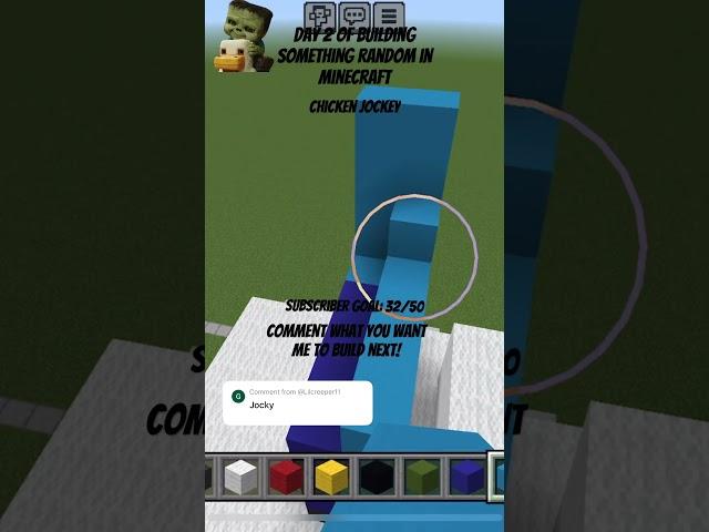 Day 2 Of Building Something In Minecraft(Comment Your Ideas On What I Should Build Next)[32/50 Subs]