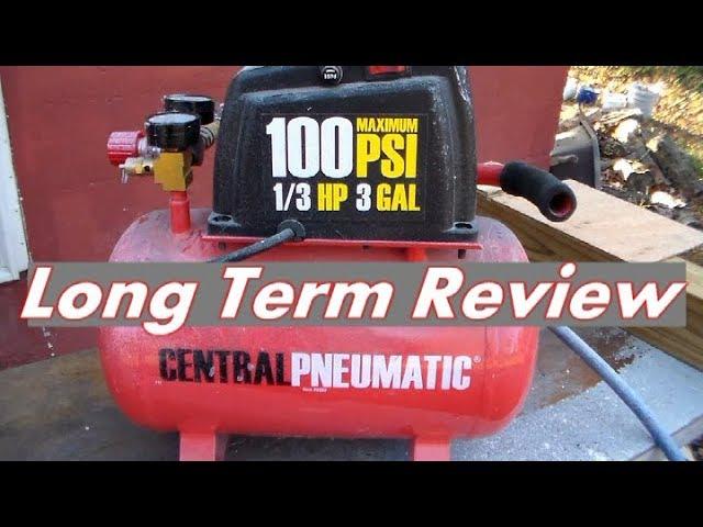 Long Term Reveiw Central Pneumatic 3 Gallon Compressor