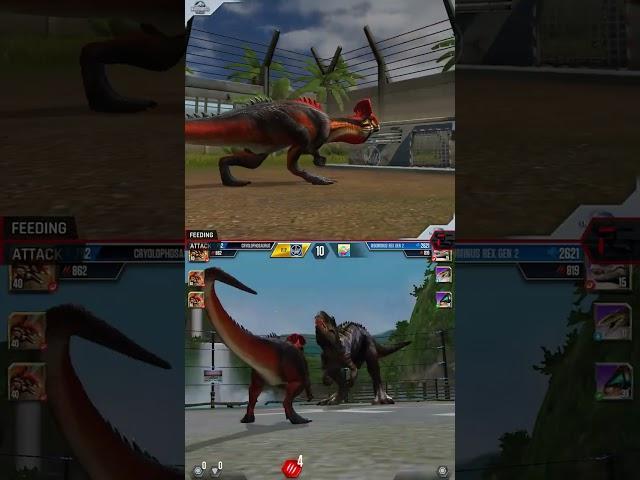 CRYOLOPHOSAURUS ALL EVOLUTION & CRYOLOPHOSAURUS ALL ANIMATION | Jurassic World The Game