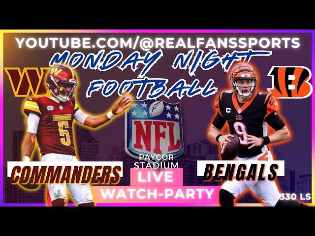 WASHINGTON COMMANDERS @ CINCINNATI BENGALS || WATCH-PARTY LIVE | REAL FANS SPORTS