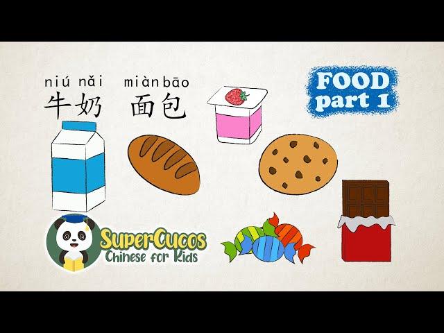 学中文-食物 Part 1| Learn Chinese for kids - Food | Aprender Chino - La Comida