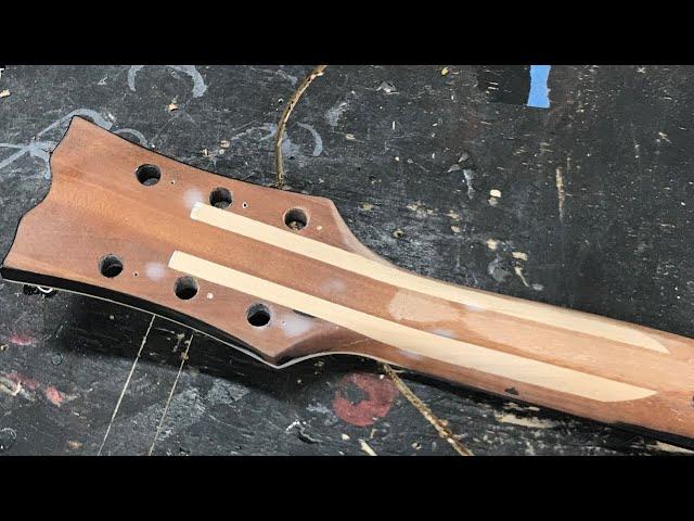 Headstock Repair on a Dean Les Paul Copy - Guitar Repair