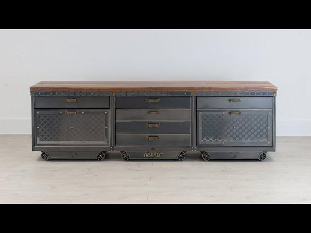 The Brunel Sideboard V3 (USA Filing Size) | Steel Vintage - The Industrial Furniture Company