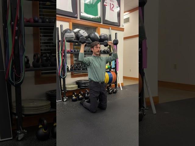 Tall Kneeling DB Overhead Press