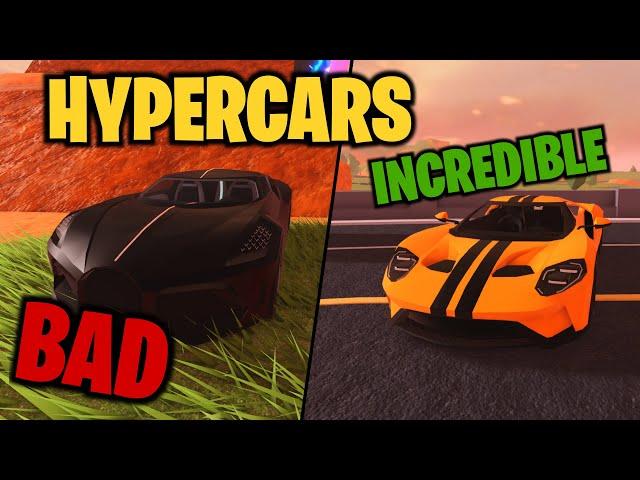 Ranking EVERY HYPERCAR in Jailbreak (Roblox)