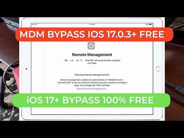 MDM Bypass FREE iOS 18.0, 17.0 16.0 or lower iOS 2024 - FREE Remote Management ALL APPLE DEVICES