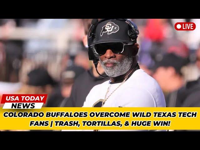 Colorado Buffaloes Overcome Wild Texas Tech Fans | Trash, Tortillas, & Huge Win! । USA TODAY NEWS