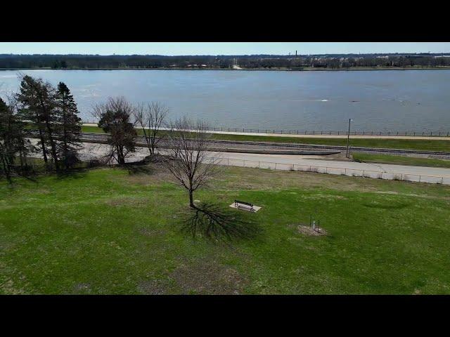 Lindsay Park, East Village of Davenport | 4k Aerial Drone Orbit.