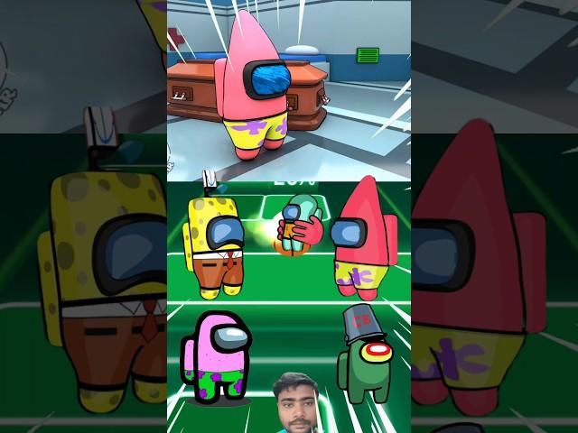 Among Us SpongeBob SquarePants 🩷 Coffin Dance 🪩 Tiles Hop #coffindance #tilehop