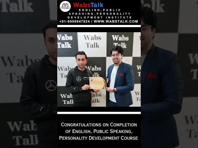 Many Congratulations on Completion of English, Public Speaking, Personality Development Course #upsc