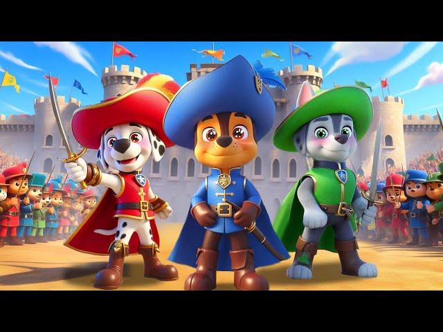 Paw Patrol In The World Of The Three Musketeers!! What Happened?! | Ultimate Rescue | Rainbow 3