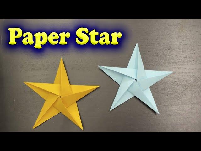 Origami Five Pointed Star - Paper Star DIY