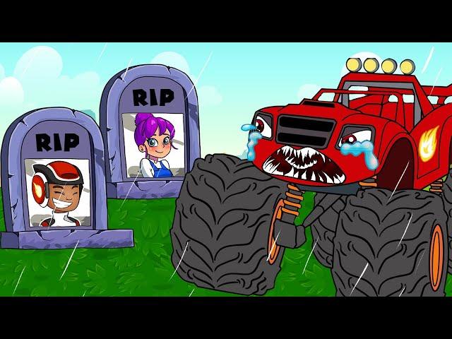 Oh No! McQueen Eater So sorry, Don’t Leave Me  | Blaze and the Monster Machines Animation