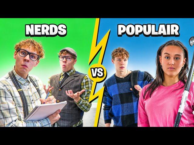 Nerds VS Populaire Kids na School 