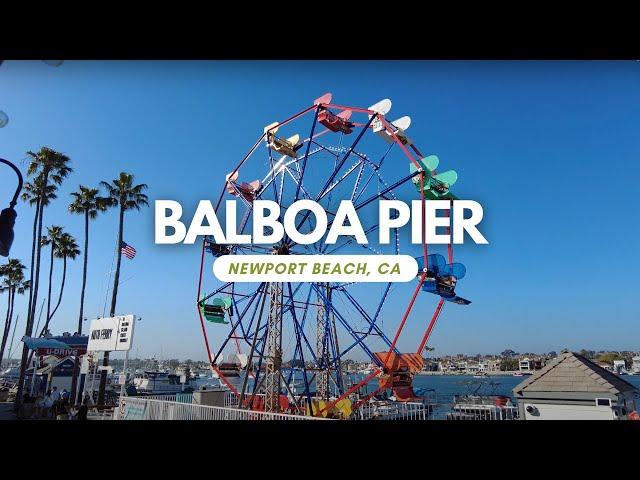 Balboa Pier and Fun Zone - Newport Beach, Ca - 4K Walk