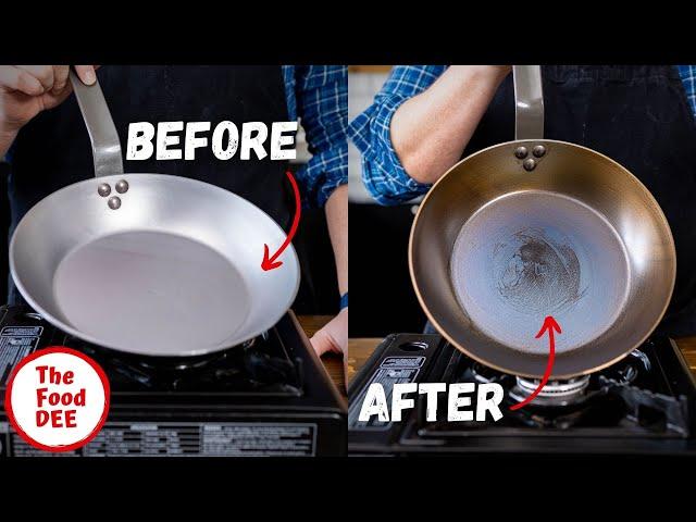 First Time Guide To Seasoning A Carbon Steel Pan ( New De Buyer Mineral B Pan ) |The FOOD-DEE BASICS