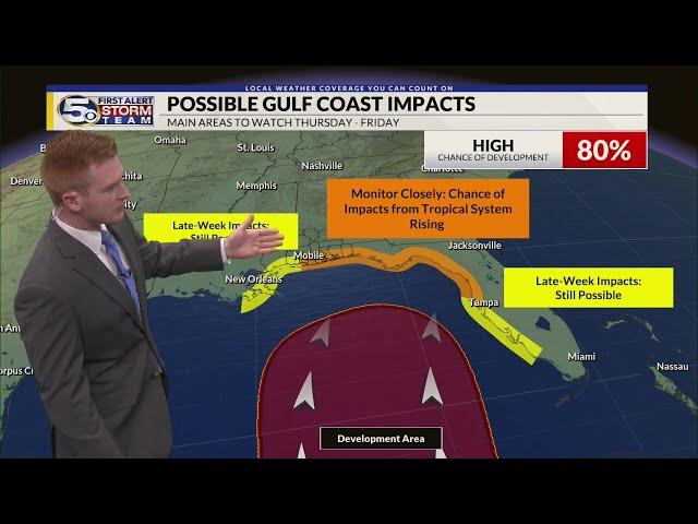 A Dry Start to the Week, Tropical System to Form in the Gulf: Sunday Evening Forecast 9/22/2024